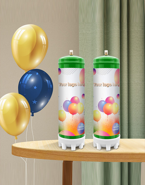 Wholesale Portable Pure 99.9% Helium Gas Cylinder 2.2L/3.3L Disposable Helium Tank For Balloon
