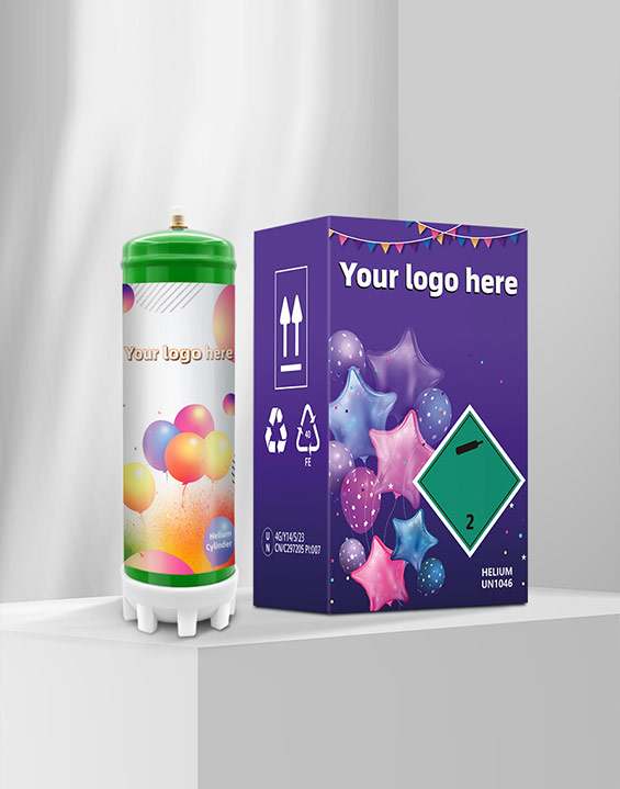 Wholesale Portable Pure 99.9% Helium Gas Cylinder 2.2L/3.3L Disposable Helium Tank For Balloon