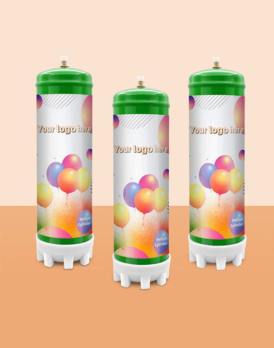 Wholesale Portable Pure 99.9% Helium Gas Cylinder 2.2L/3.3L Disposable Helium Tank For Balloon