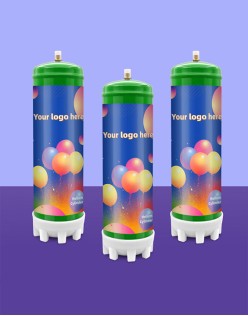 Wholesale Portable Pure 99.9% Helium Gas Cylinder 2.2L/3.3L Disposable Helium Tank For Balloon