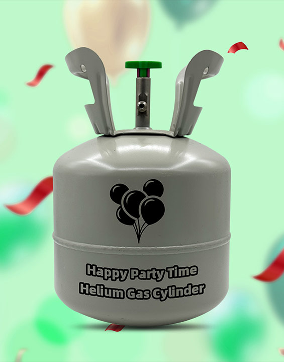 5L Disposable steel cylinder helium gas balloon