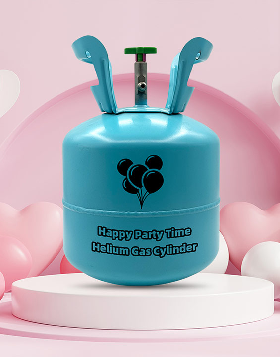 5L Disposable steel cylinder helium gas balloon