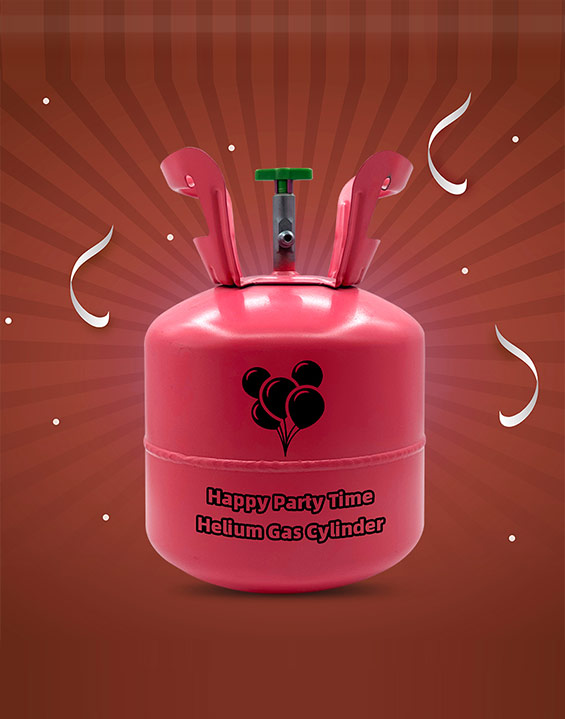 5L Disposable steel cylinder helium gas balloon