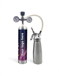Aluminum whipped cream big quantity distributor of 615g/640g gas cylinder at minimum price whip cream chargers