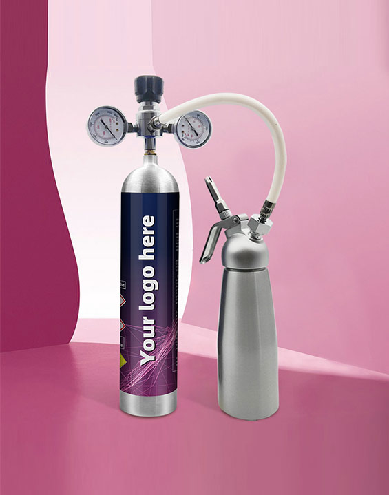 Aluminum whipped cream big quantity distributor of 615g/640g gas cylinder at minimum price whip cream chargers