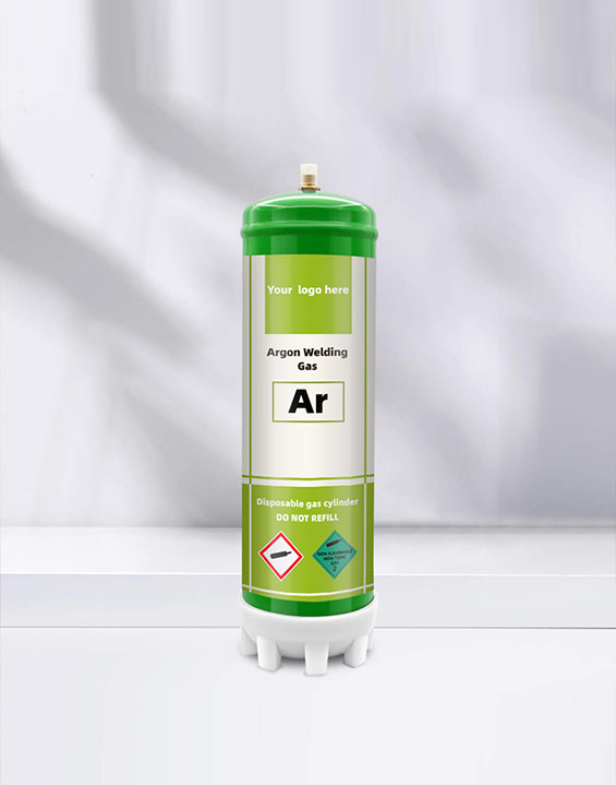High quality industrial argon cylinder, large 2.2L/3.3L steel argon cylinder can be used for industrial manufacturing