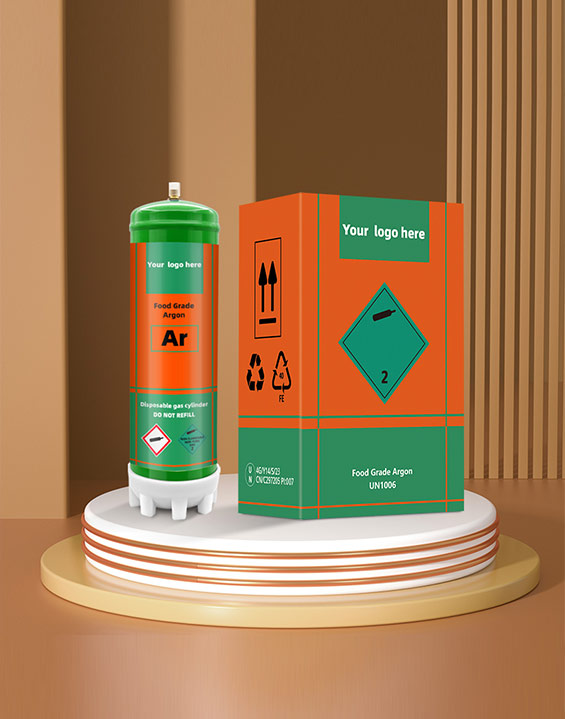 Food Grade High Purity 3.3L/2.2L Argon Gas Cylinder Prices for Red Wine Preservation Caravin