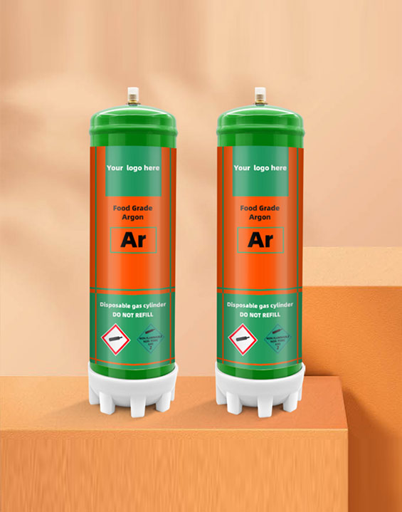 Food Grade High Purity 3.3L/2.2L Argon Gas Cylinder Prices for Red Wine Preservation Caravin