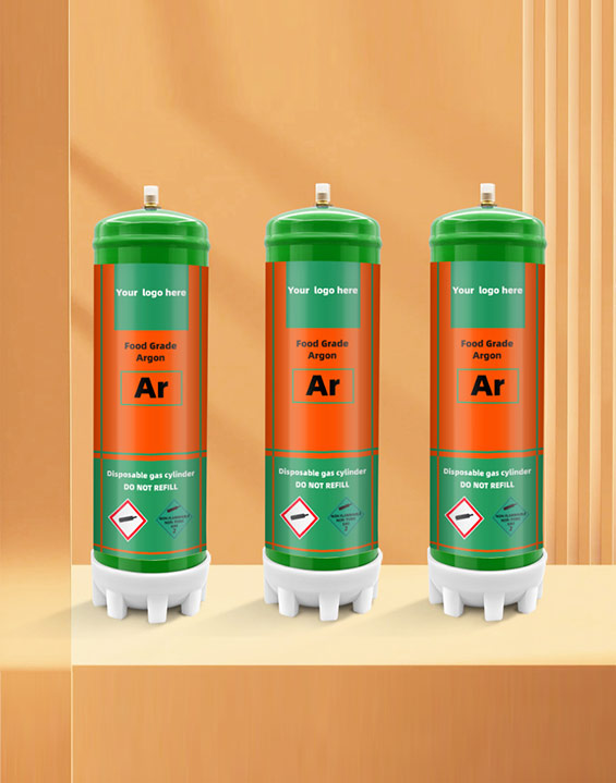Food Grade High Purity 3.3L/2.2L Argon Gas Cylinder Prices for Red Wine Preservation Caravin