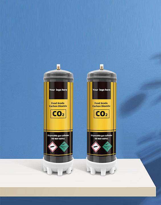 Wholesale 2.2/3.3 Liter CO2 Soda Maker Stream Classic Sparkling Water Bottle 1200G Steel Soda CO2 Cylinder