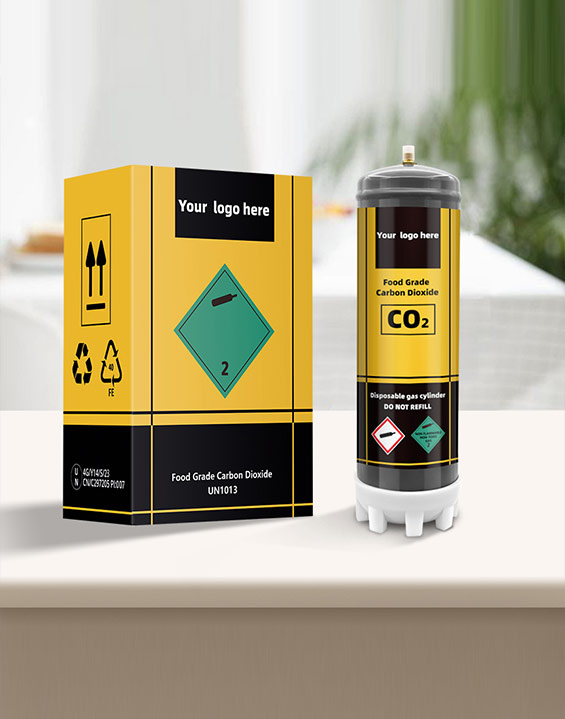 Wholesale 2.2/3.3 Liter CO2 Soda Maker Stream Classic Sparkling Water Bottle 1200G Steel Soda CO2 Cylinder