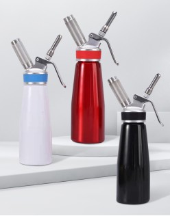 Cream Whipper Custom Kitchen Dessert Tool Chargers Wholesale Aluminum Whipped Ice Cream Topping Dispenser N2O Dispenser