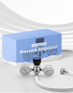 Double Pressure Gauge Cream Dispenser Pressure Regulator for Cream Chargers