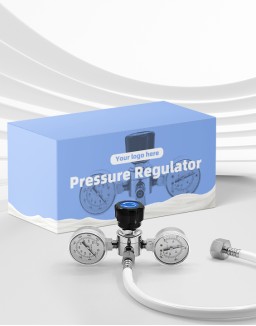 Double Pressure Gauge Cream Dispenser Pressure Regulator for Cream Chargers