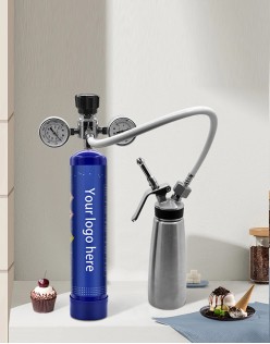 Double Pressure Gauge Cream Dispenser Pressure Regulator for Cream Chargers