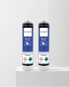 0.95L/1L/1.1L أسطوانة النيتروجين من الدرجة الغذائية: خفيفة الوزن ومتينة لتخزين الطعام السهل والنقل